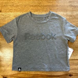 Gray Crop Top Reebok shirt